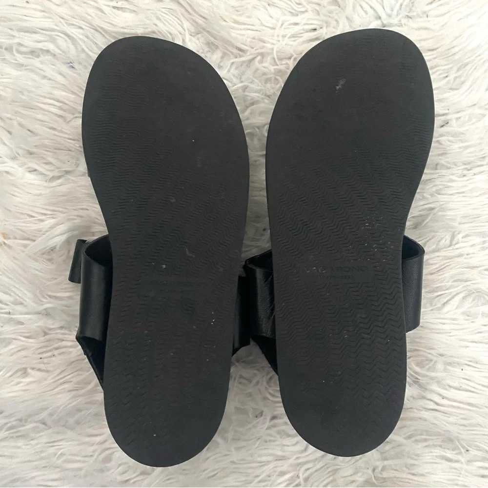 Vagabond Erin Leather Platform Leather Sandals Black Size 11 - Picture 6 of 9